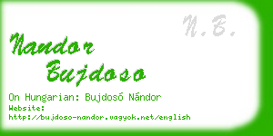 nandor bujdoso business card